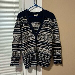 ❄️Madewell Boxy Merino wool cardigan.  Cozy and warm.